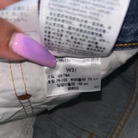 501 Levi's Women's Blue High Rise Button Fly Denim Shorts - Picture 7 of 7